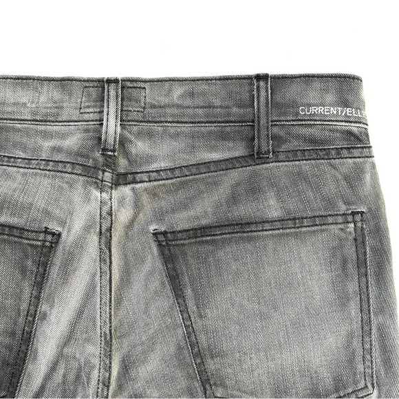 Current Elliott 1968-0002 Bleach Out Night Destroy Grey Skinny Jeans, Size 27 - Picture 10 of 14